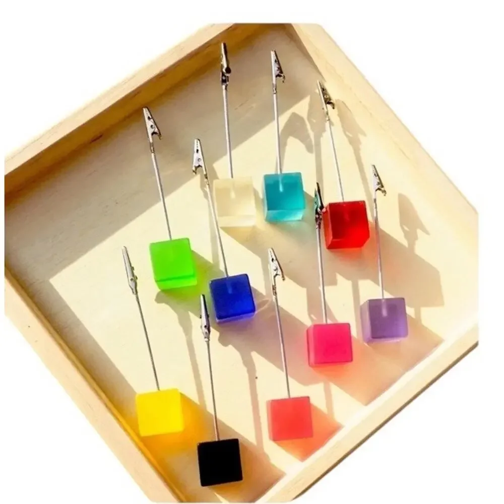Desktop Picture Holders, 10 pcs Rainbow Colors Polaroid Photo Clip Stand for ...